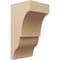 Ekena Millwork 10"W x 10"D x 20"H Wide Asheboro Rough Cedar Woodgrain TimberThane Corbel, Primed Tan CORUR10X10X20ASHRCPR - alternate 1
